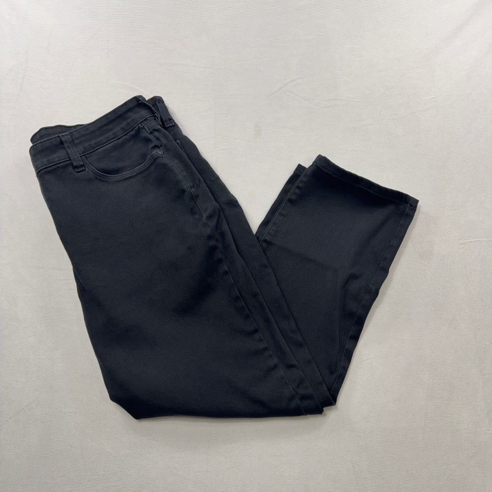 NYDJ Alina Legging Jeans Lift Tuck Slimming Black Denim Womens Size 14